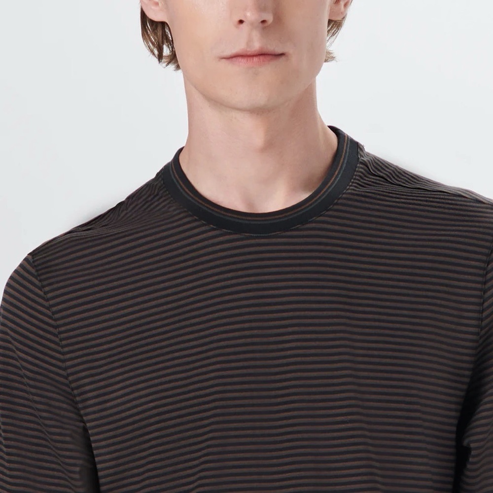 Bugatchi Long Sleeve Crew Neck Tee